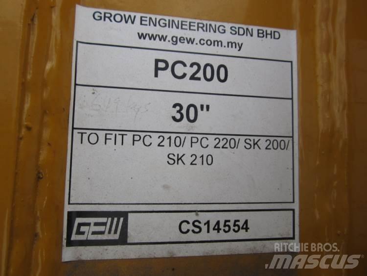  870 mm Graveskovl ex. PC200 Baldes