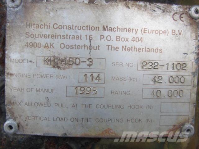 Hitachi KH150-3 til ophug Escavadoras de rastos