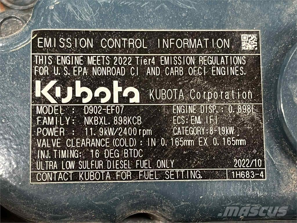Kubota D902-EF07 motor Motores
