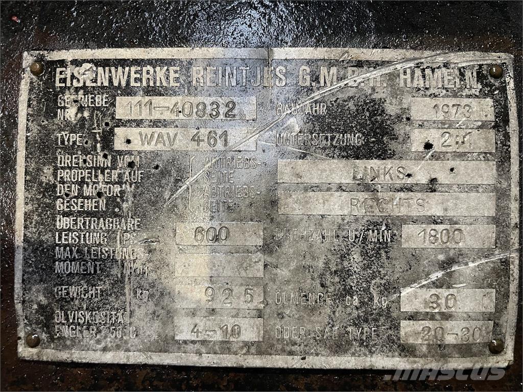 Reintjes WAV 461 Gear Caixas de velocidades