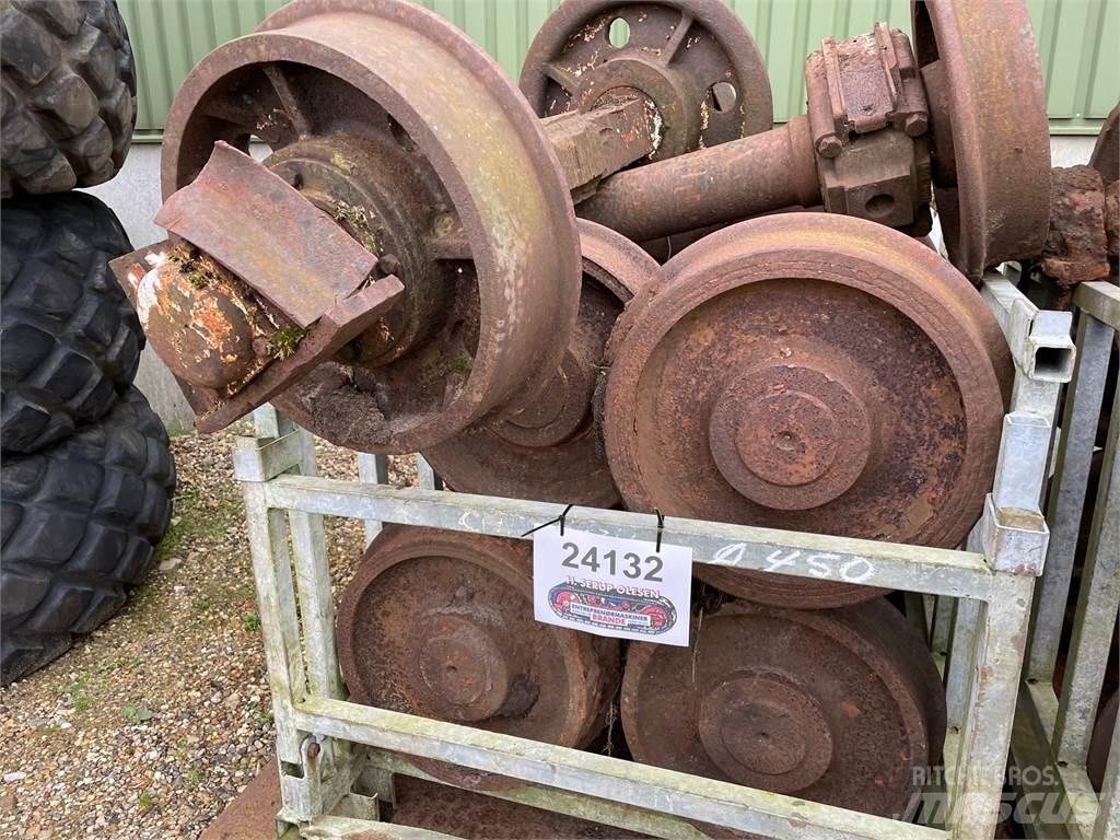  Skinnehjul ø450 mm + flange Pneus, Rodas e Jantes