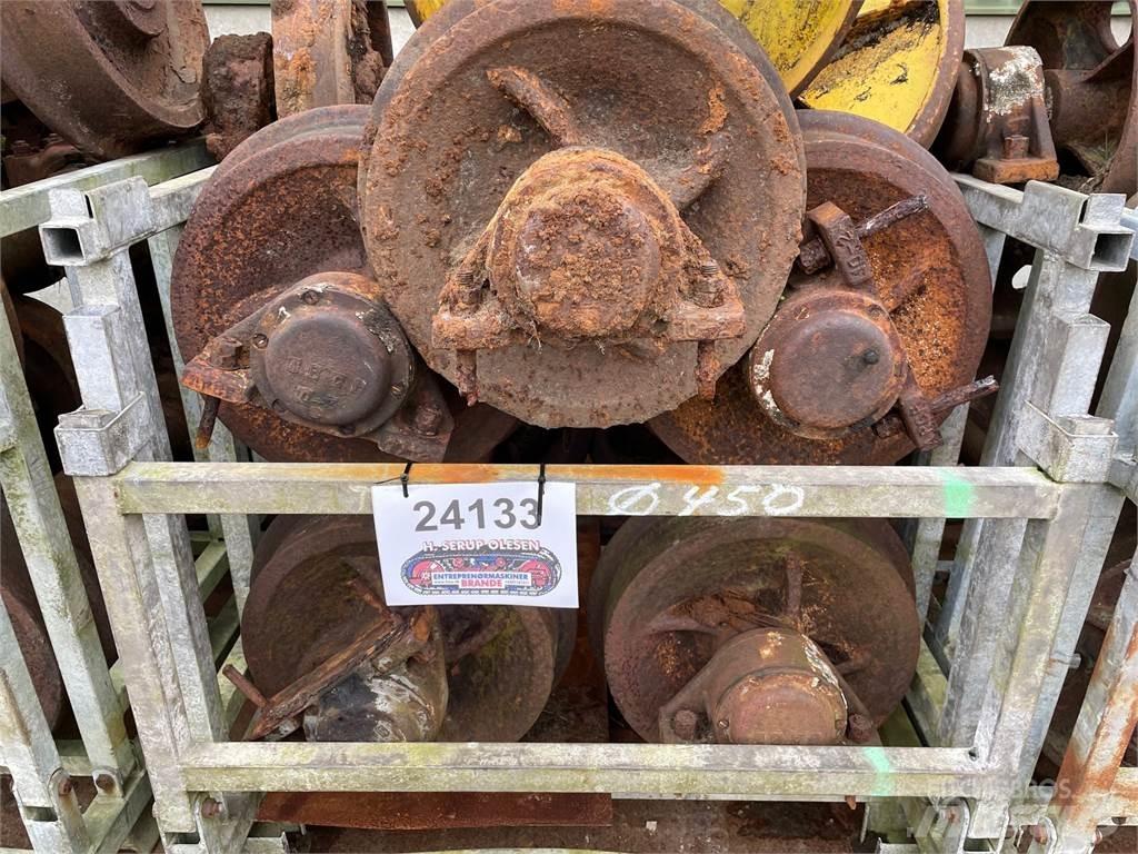  Skinnehjul ø450 mm + flange Pneus, Rodas e Jantes