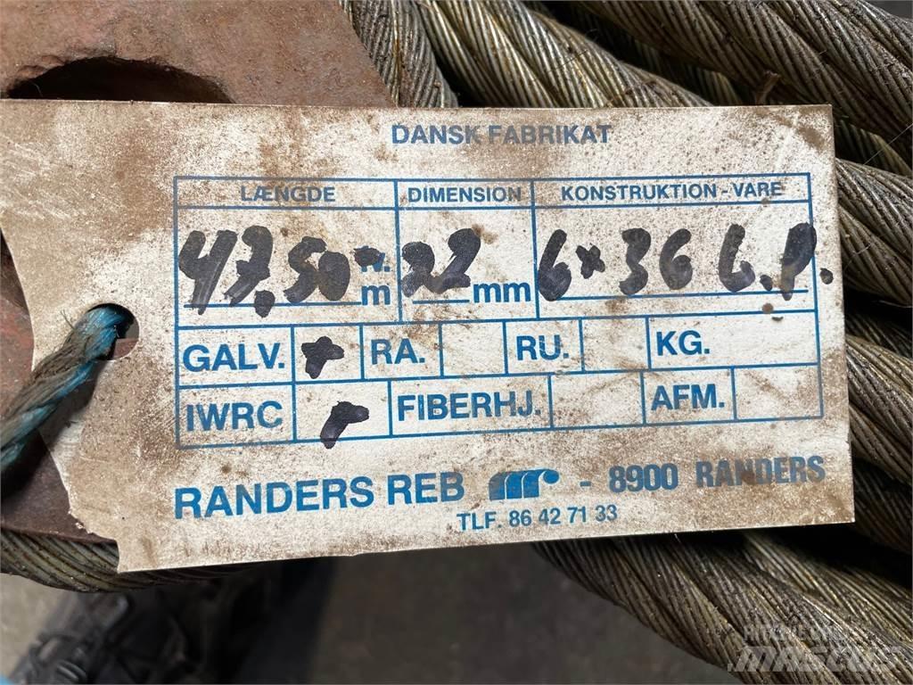  Stålwire Ø22 mm Peças e equipamento de gruas