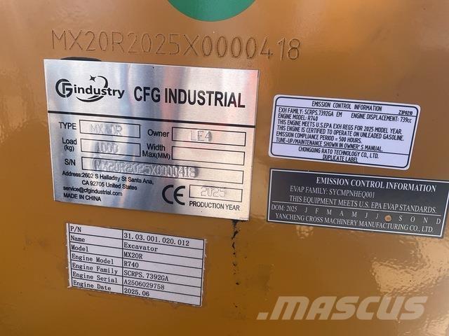 CFG MX20R Escavadoras de rastos