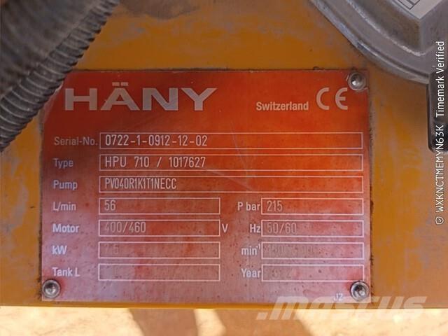  Hany HPU710 Acessórios para betão
