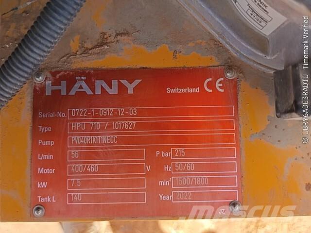  Hany HPU710 Acessórios para betão