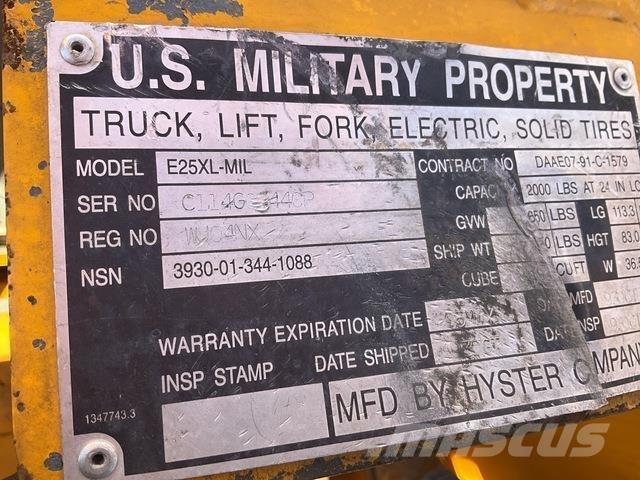 Hyster E25XL Empilhadores eléctricos