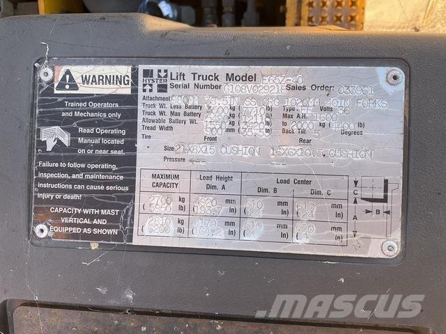 Hyster E65Z-40 Empilhadores eléctricos