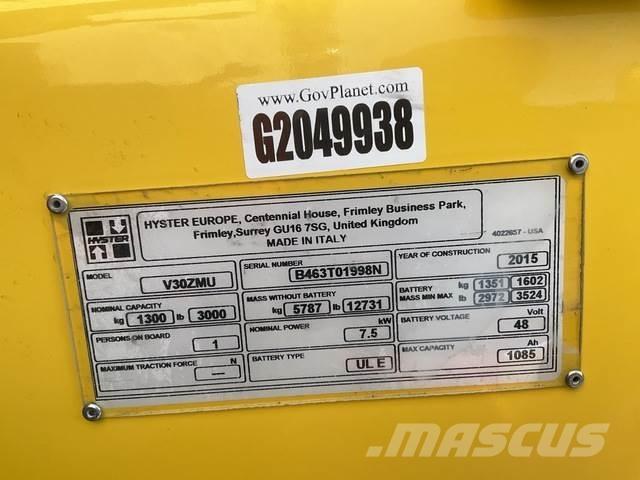 Hyster V30ZMU Preparadoras de encomendas de média elevação