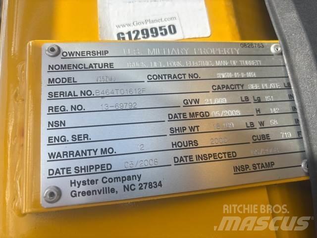 Hyster V35ZMU Preparadoras de encomendas de média elevação