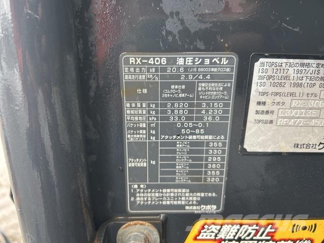 Kubota RX-406 Mini Escavadoras <7t