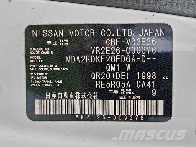 Nissan CARAVAN Construção - Outros
