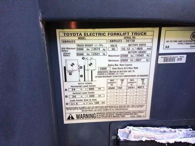 Toyota 8BRU23 Empilhadores eléctricos