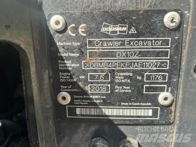 Doosan DX10Z Escavadoras Midi 7t - 12t