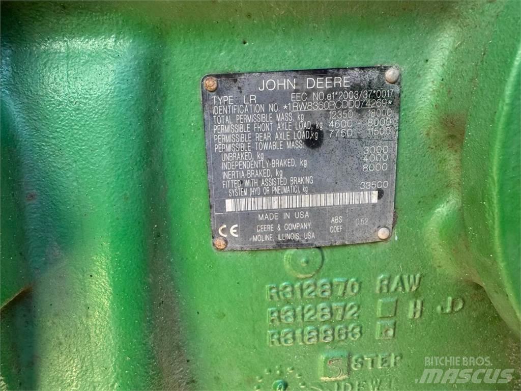 John Deere 8360R Tratores Agrícolas usados