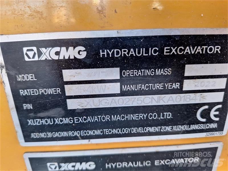 XCMG Xe27e Mini Escavadoras <7t