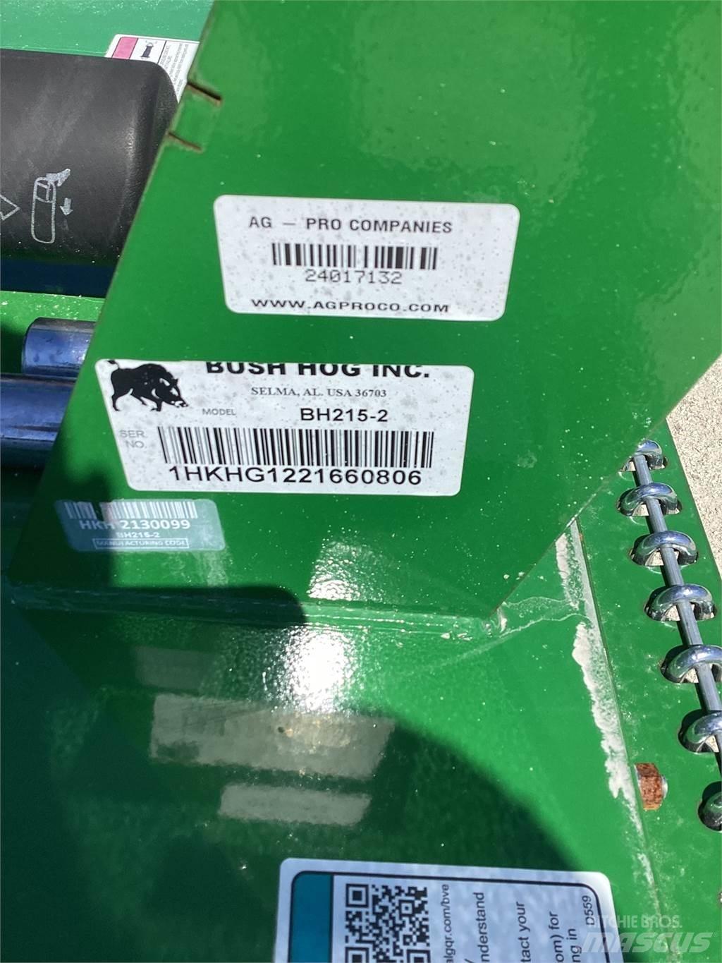 Bush Hog BH215 Cortadores, moinhos e desenroladores de fardos