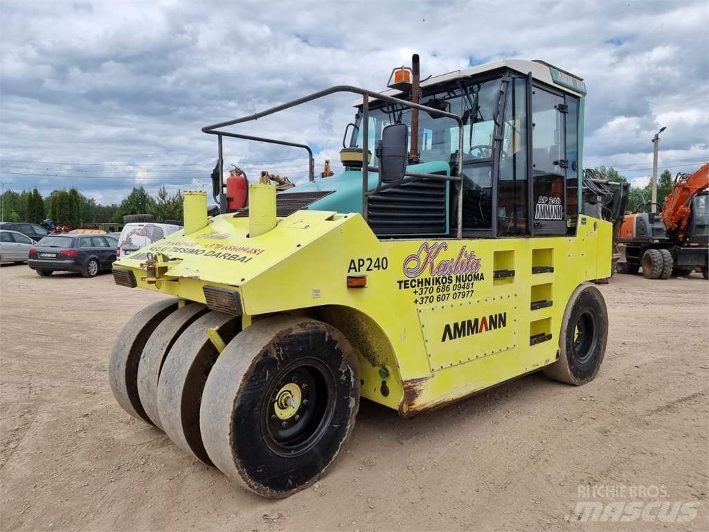 Ammann AP240 Cilindros Compactadores de pneus