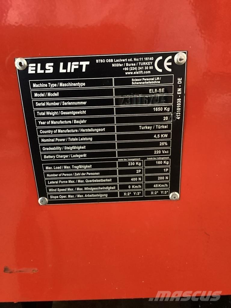 ELS LIFT EL8-SE Elevadores de tesoura