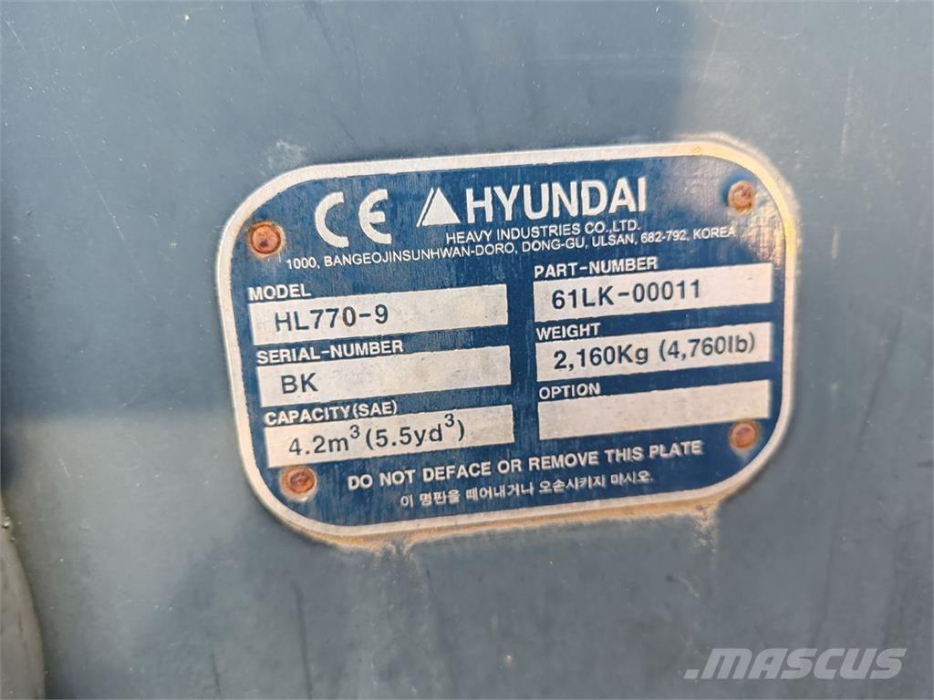 Hyundai HL770-9A Pás carregadoras de rodas