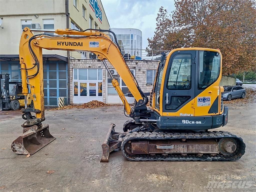 Hyundai R80CR-9A Mini Escavadoras <7t