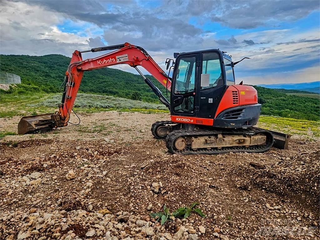 Kubota KX080-4 Mini Escavadoras <7t