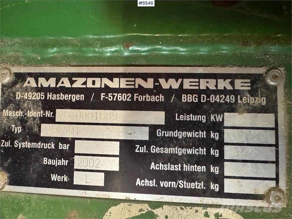 Amazone VE 401 Perfuradoras