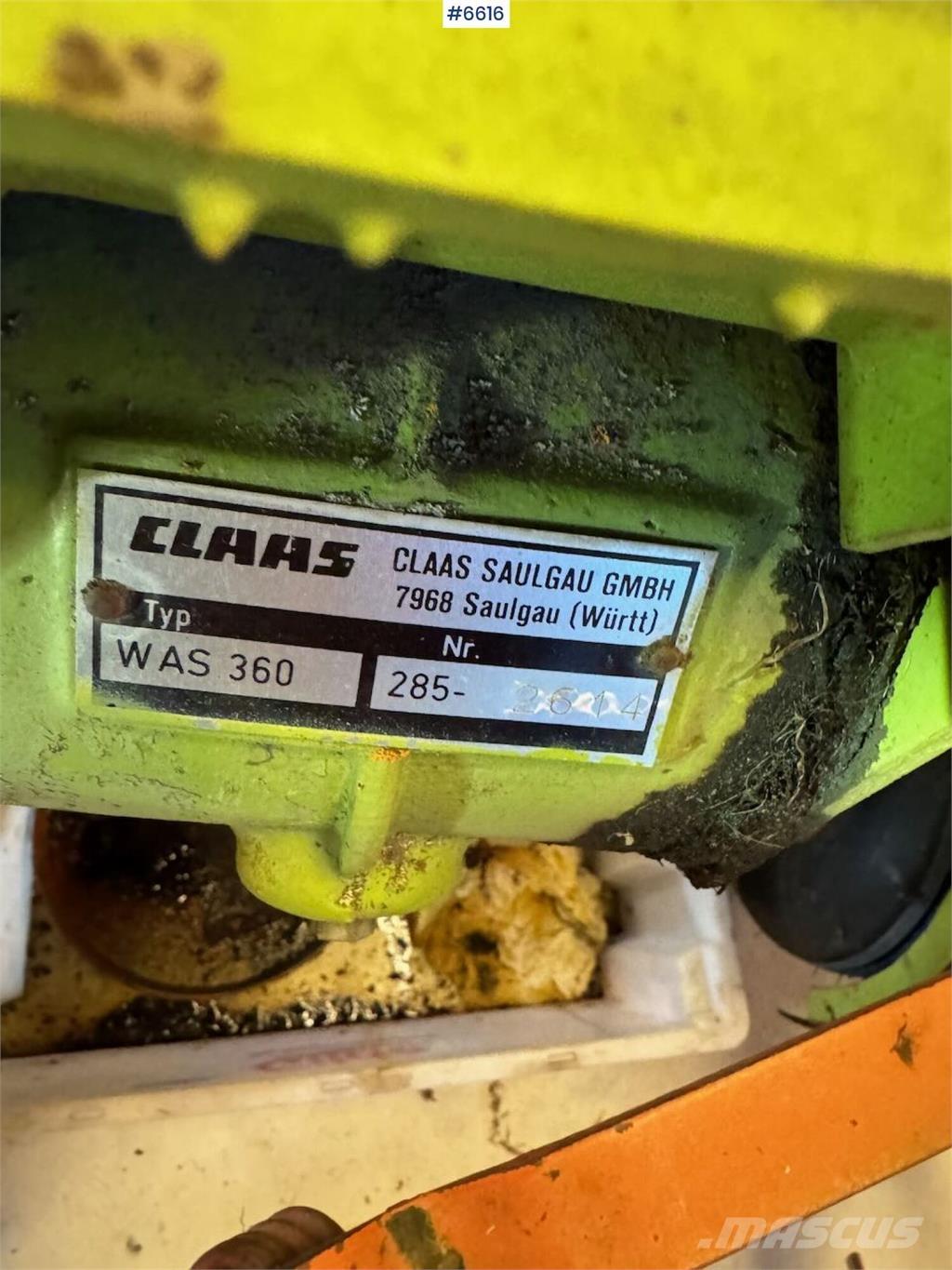 CLAAS WAS 360 Outro equipamento de ceifa