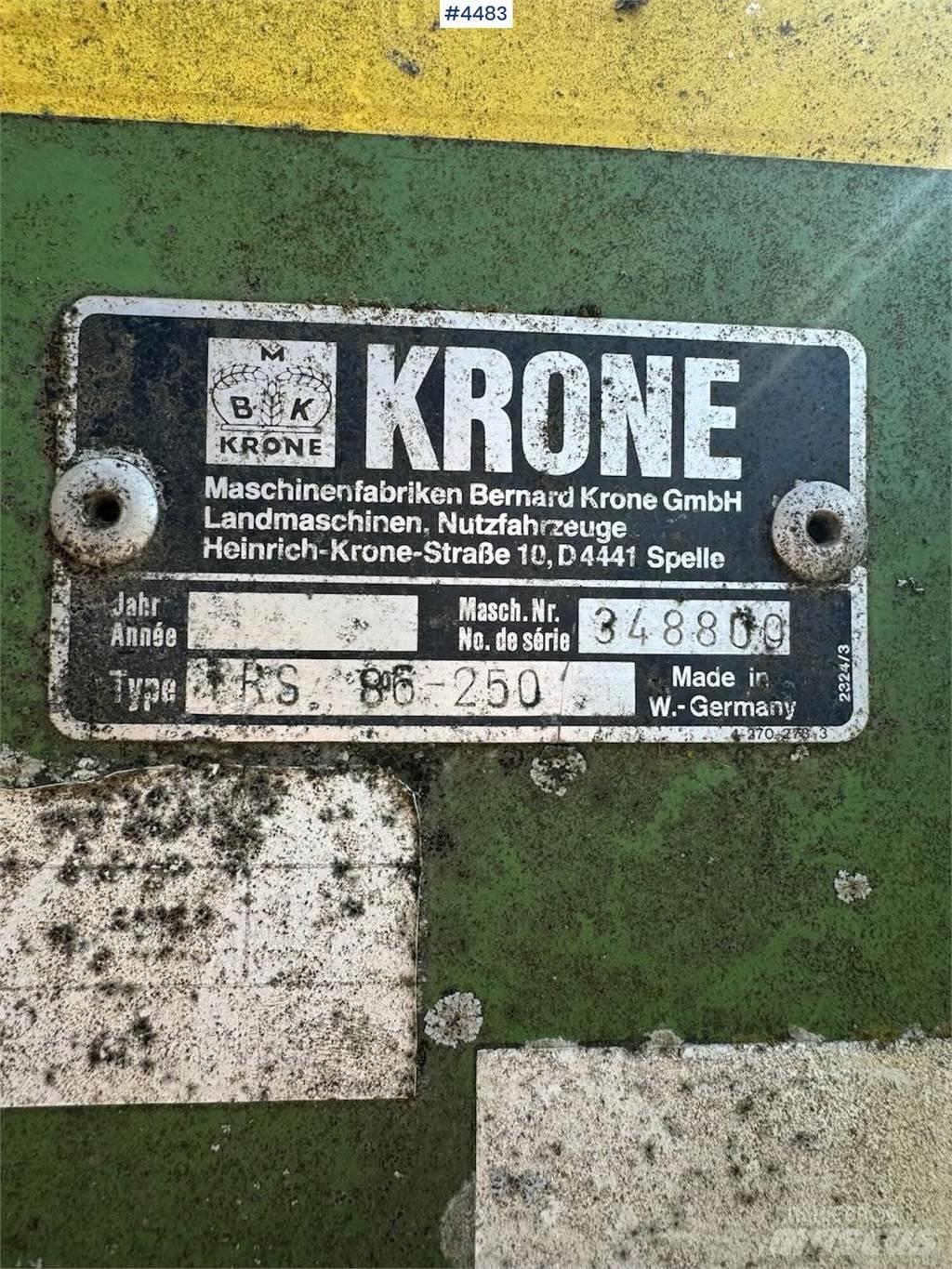 Krone TRS 86 Outras máquinas de lavoura e acessórios
