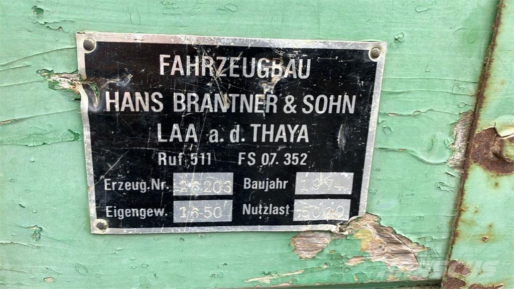 Brantner 5 Tonnen Reboques Agrícolas basculantes