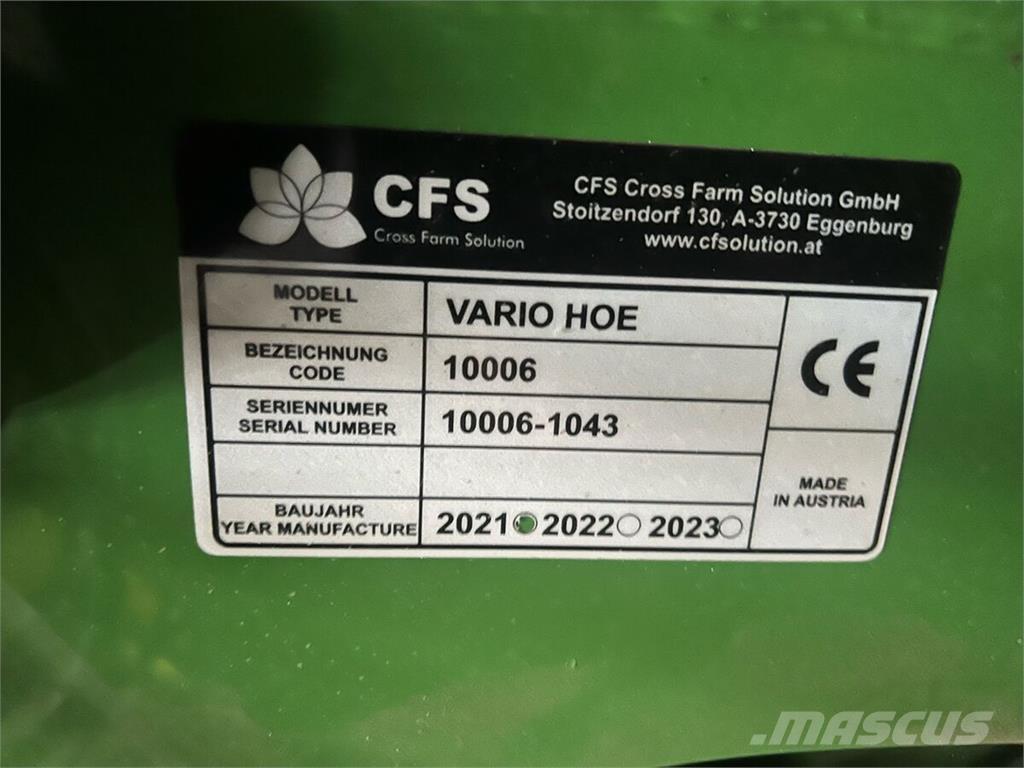  CFS Varihoe 620 Outras semeadeiras e acessórios