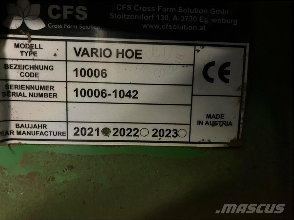  CFS VarioHoe Outras semeadeiras e acessórios