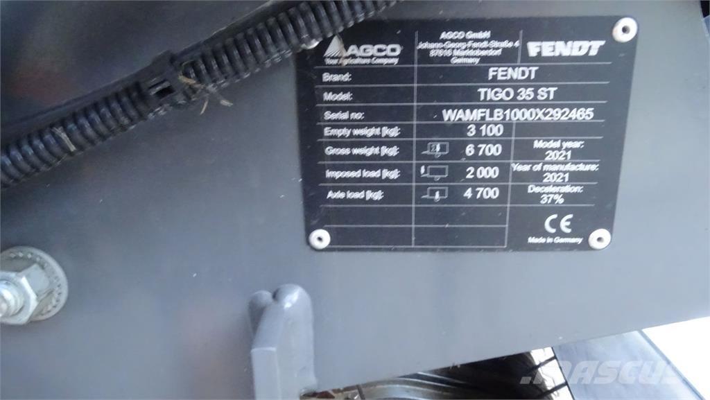 Fendt Tigo Atrelados auto-carregadores