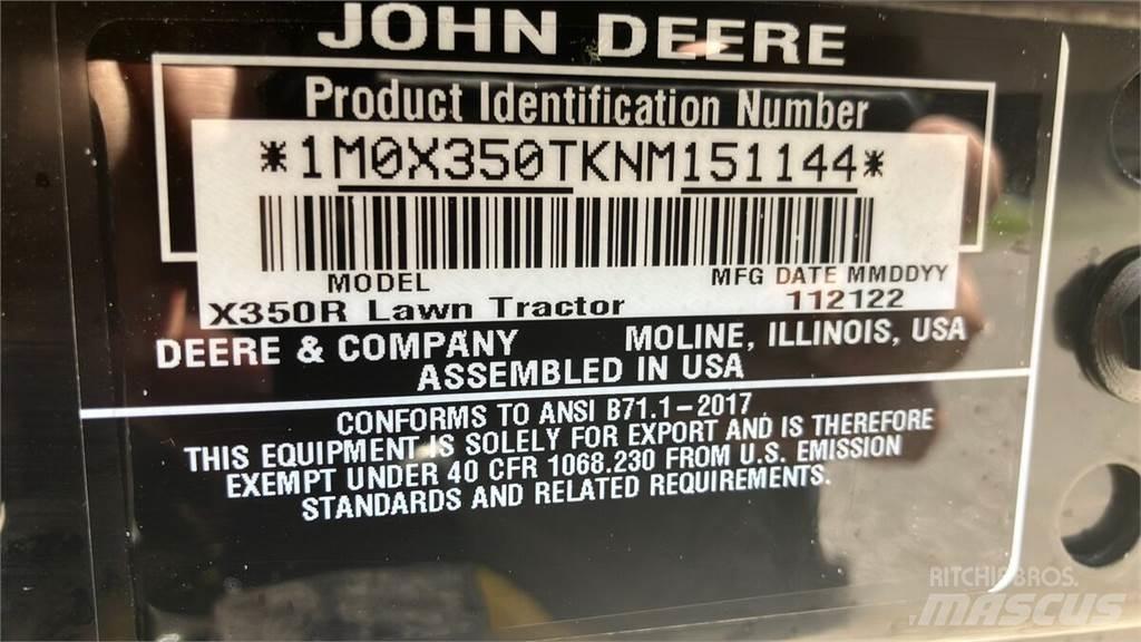 John Deere X350R Espaços verdes - Outros
