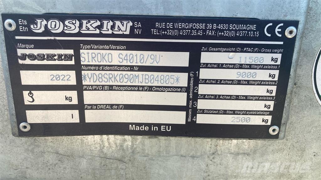 Joskin S4010/9V Espalhadores de estrume