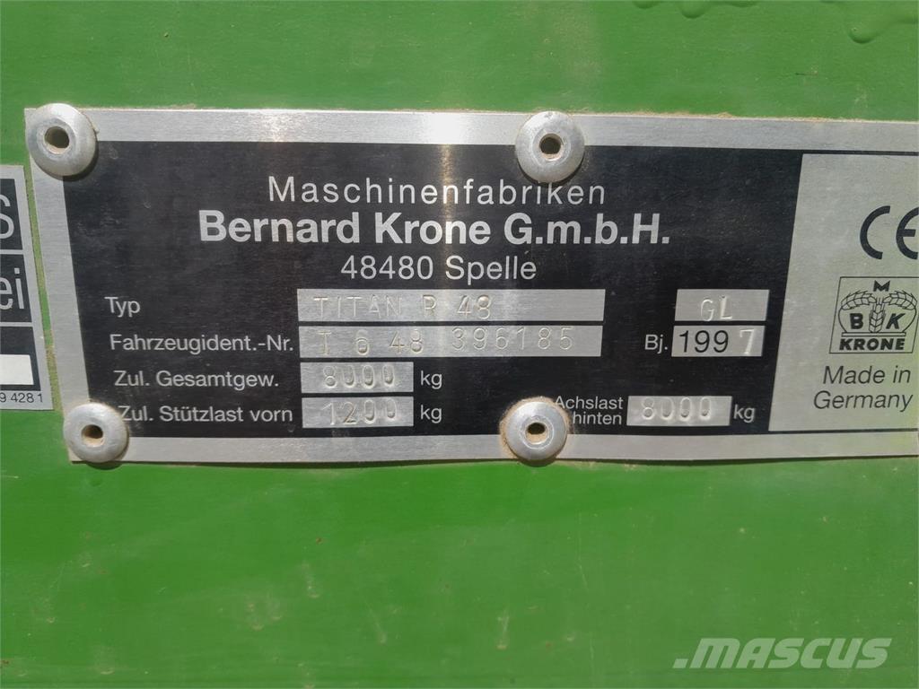 Krone Titan R48 Atrelados auto-carregadores