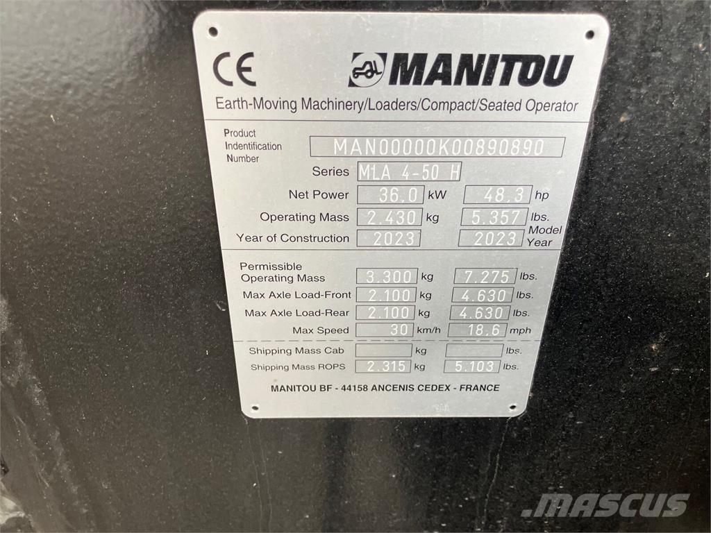 Manitou MLA 4-50 Carregadoras frontais e escavadoras