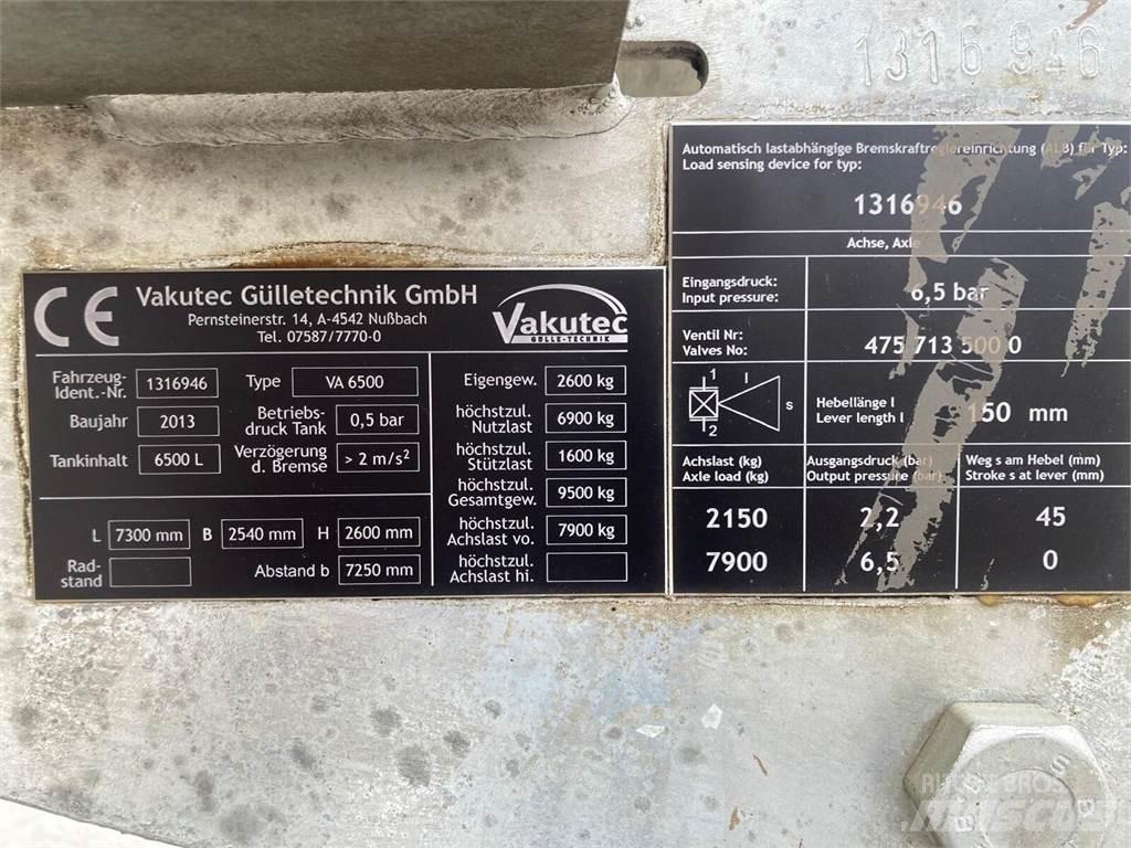  Vakutec VA 6500 Camiões-cisterna de lamas