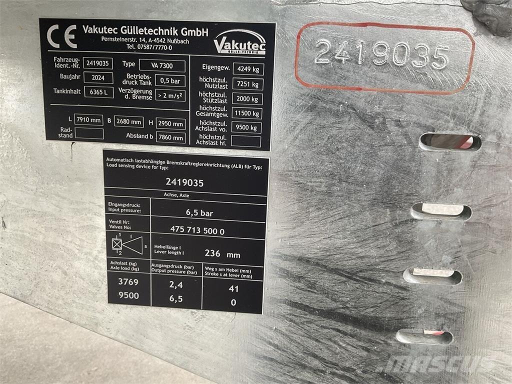  Vakutec VA 7300 Camiões-cisterna de lamas