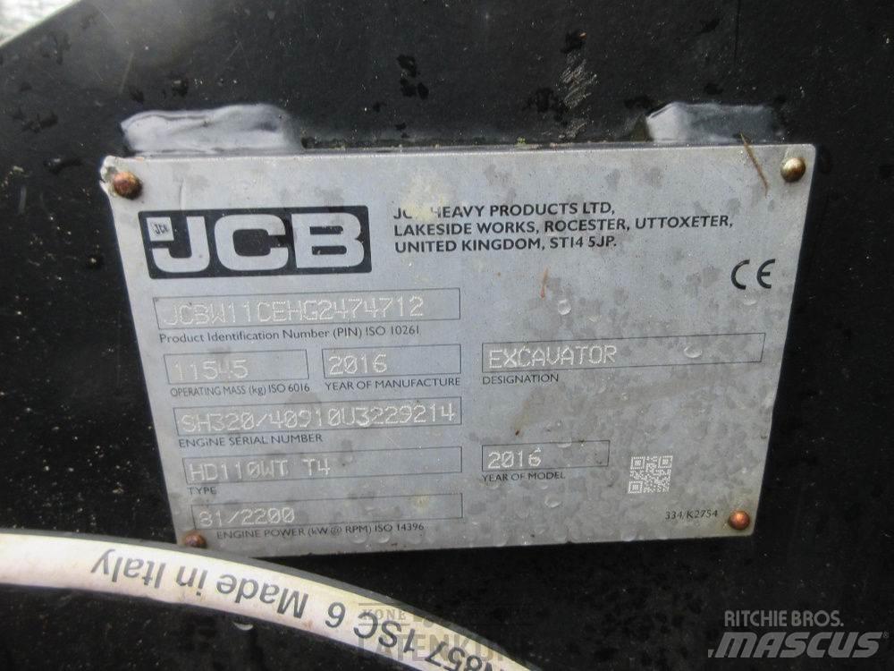 JCB Hydradig HD110W Escavadoras anfíbias