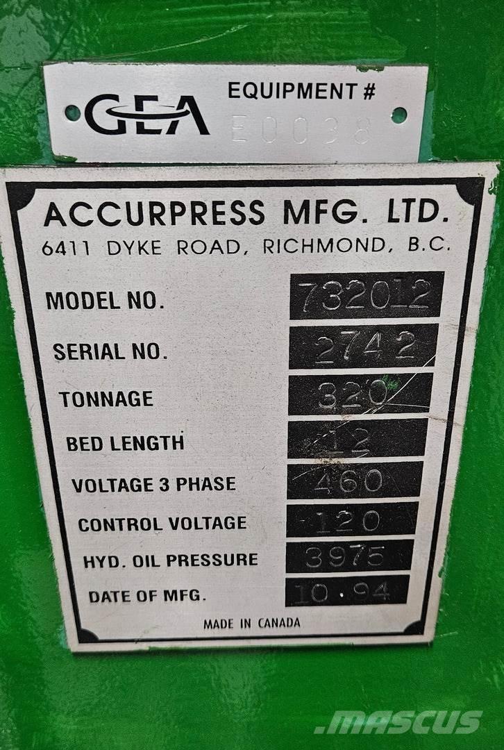  ACCURPRESS 732012 Construção - Outros
