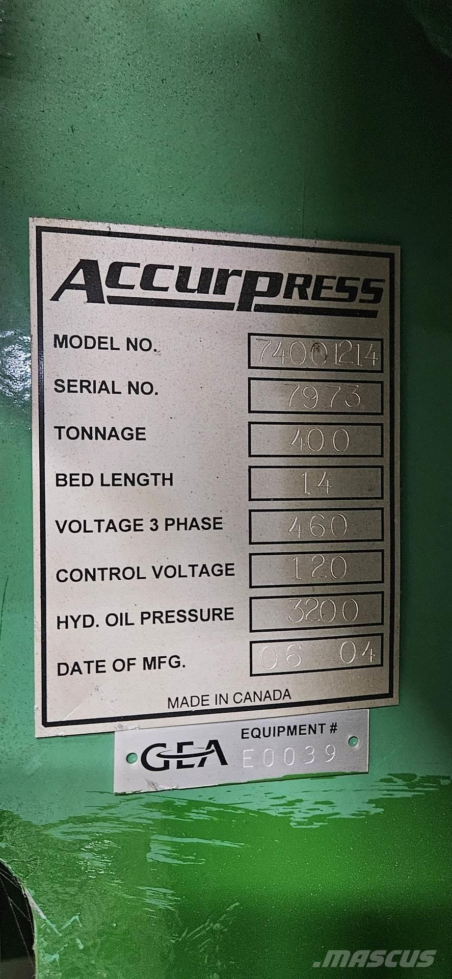  ACCURPRESS 74001214 Construção - Outros
