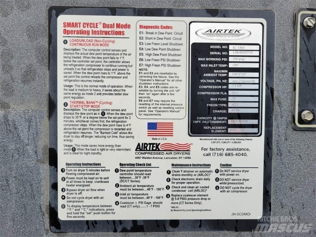  AIRTEK SC 1500 Secadores de ar comprimido