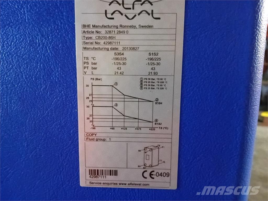 Alfa Laval CB200-86H Construção - Outros
