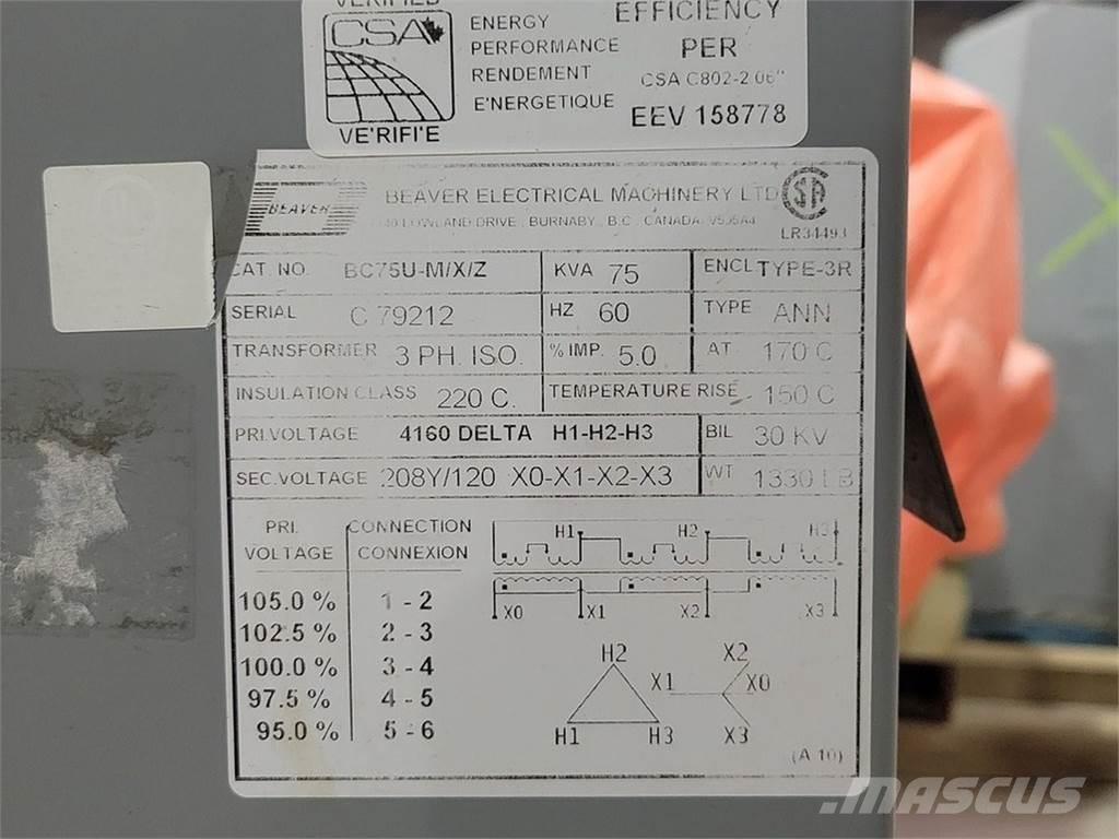  BEAVER BC75U-M/X/Z Construção - Outros
