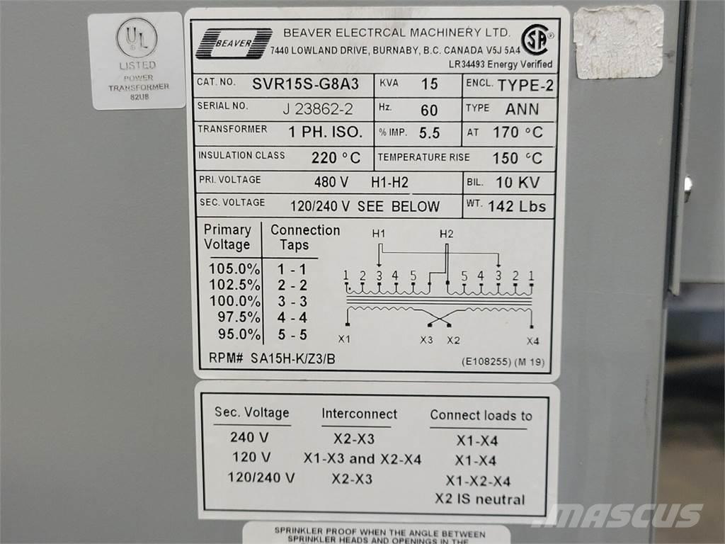  BEAVER SVR15-G8A3 Construção - Outros
