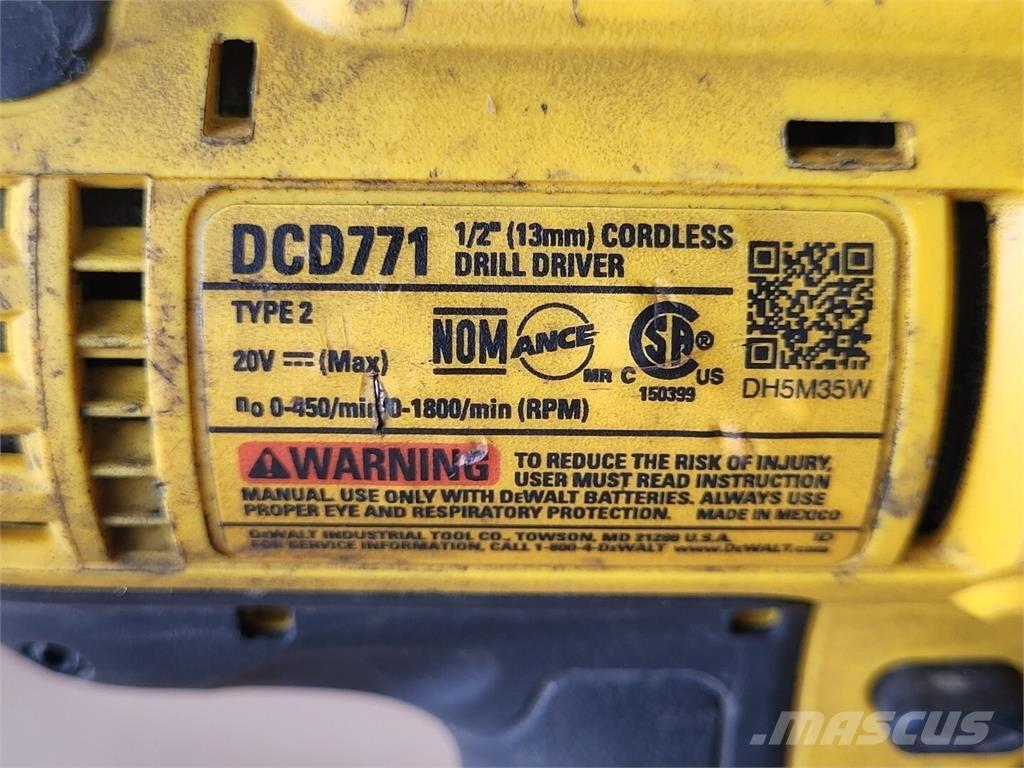 DeWalt DCD771 Construção - Outros
