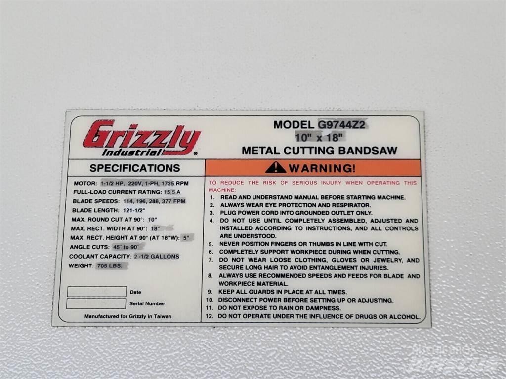 Grizzly G9744Z2 Construção - Outros
