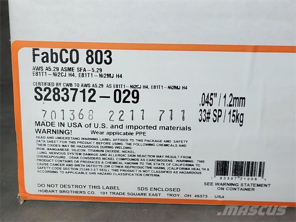 Hobart S283712-029 Máquinas de soldar