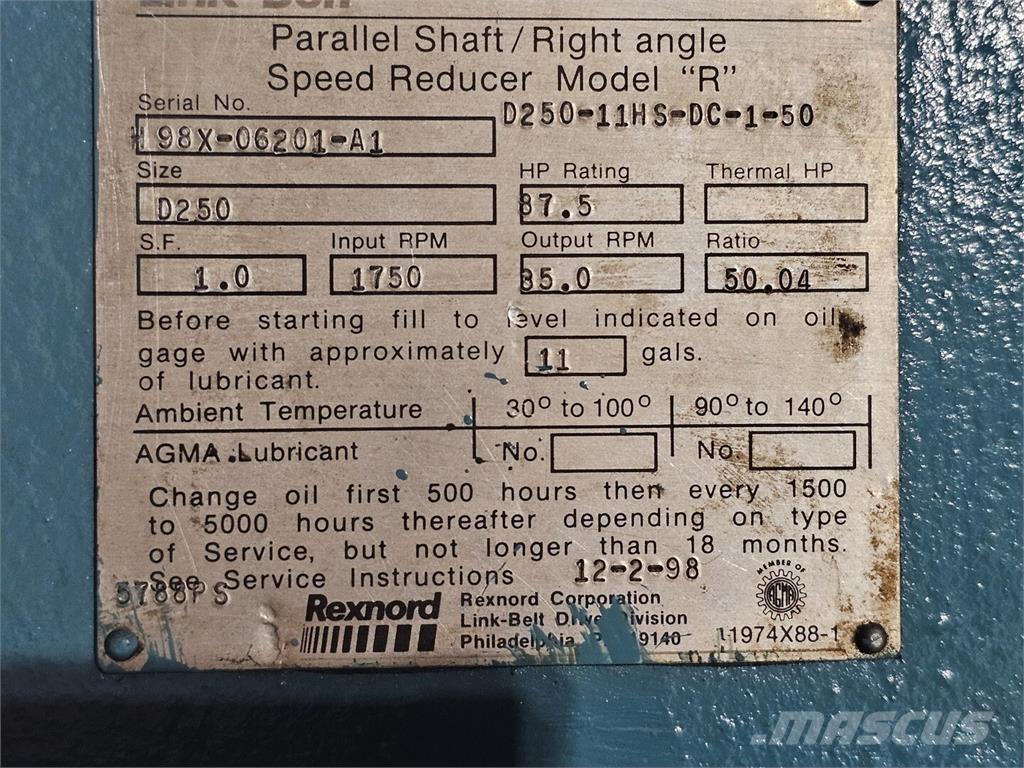 Link-Belt D250 Construção - Outros
